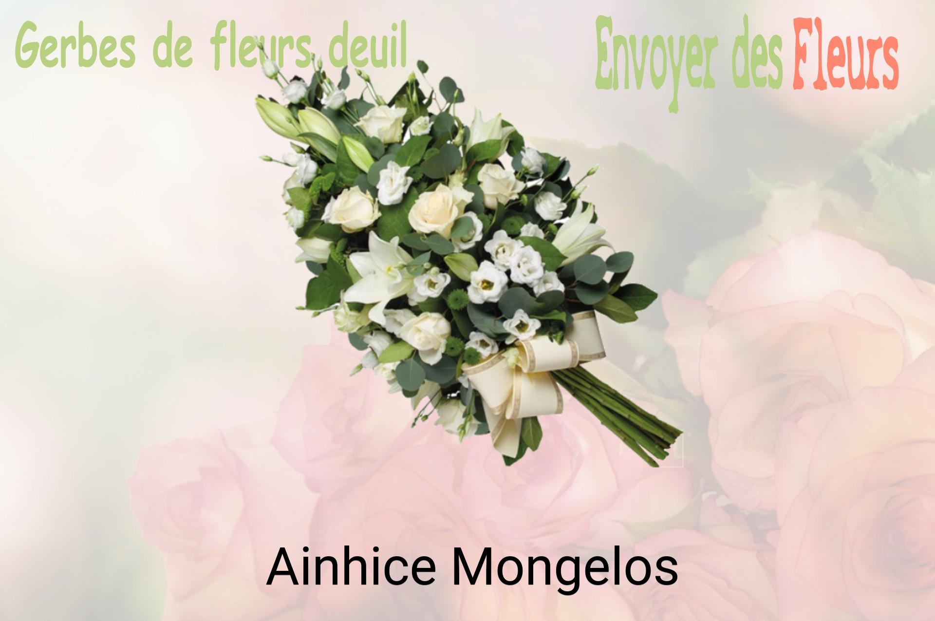 Gerbe de fleurs de deuil livrée à Ainhice-Mongelos